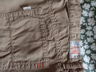 Pantalón de tela hombre verano beige