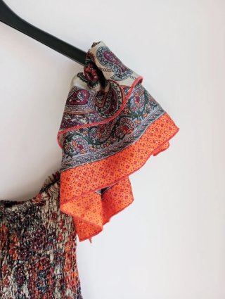 Maxi abito in seta hippie bohemien made in India