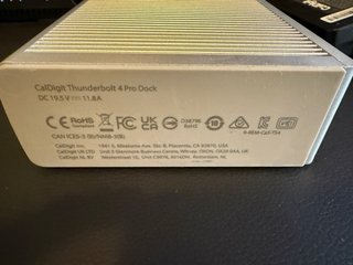 Caldigit TS4 Docking Station color Plata