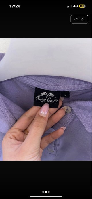 Maglia Polo Viola Donna Royal Boost Taglia L