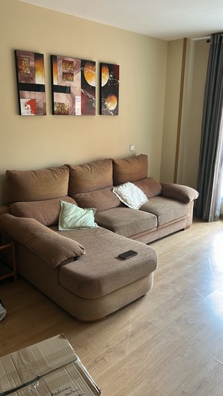 Sofá Chaise Longue Marrón Chocolate URGE