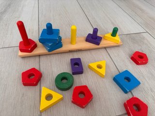 Encajable de madera de colores Melissa&Doug