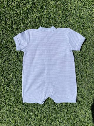 Mono corto de algodón Petit Beteau talla 3 meses.