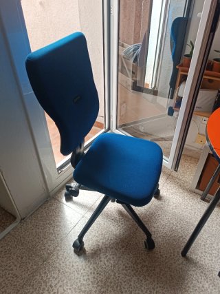 Silla de oficina Steelcase azul