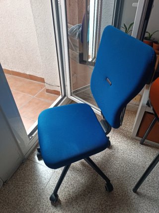 Silla de oficina Steelcase azul