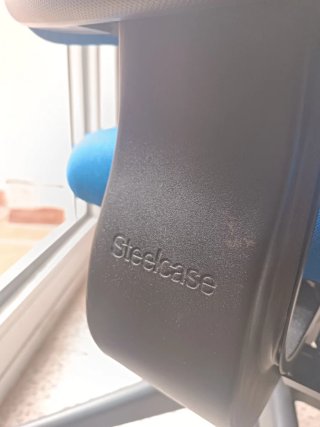 Silla de oficina Steelcase azul