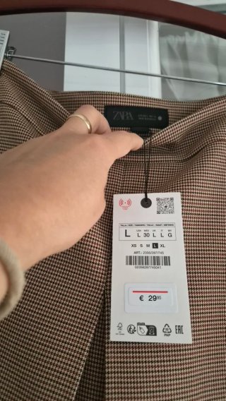 Falda corta Zara cuadros