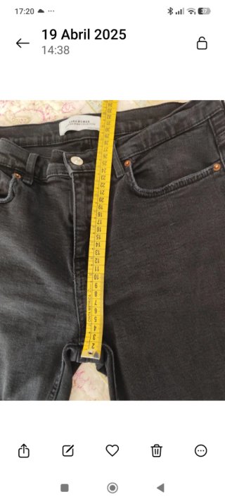 Vaqueros Zara Rectos Talla 40 Negros