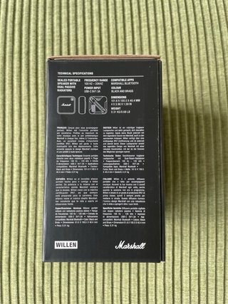 Altavoz Marshall Willen Bluetooth Nuevo