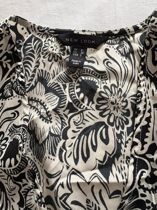 Blusa estampada manga 3/4