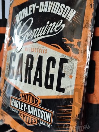 Targa metallica Harley-Davidson Garage