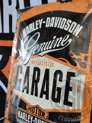 Targa metallica Harley-Davidson Garage