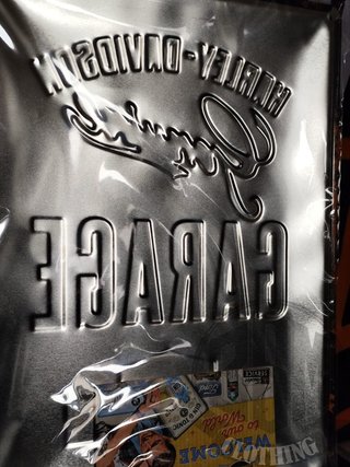 Targa metallica Harley-Davidson Garage