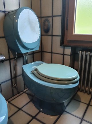 Conjunto Baño Cerámica. 70s. CERAMICHE SENESI