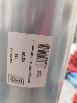 Tubos Galvanizados 125mm - Pack 10