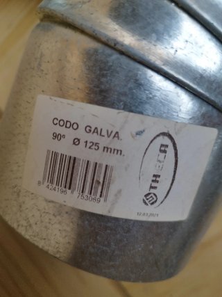 Tubos Galvanizados 125mm - Pack 10