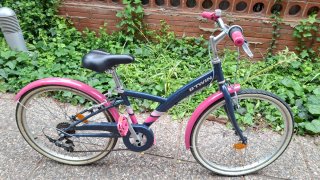 Bicicleta Paseo Btwin Azul y Rosa