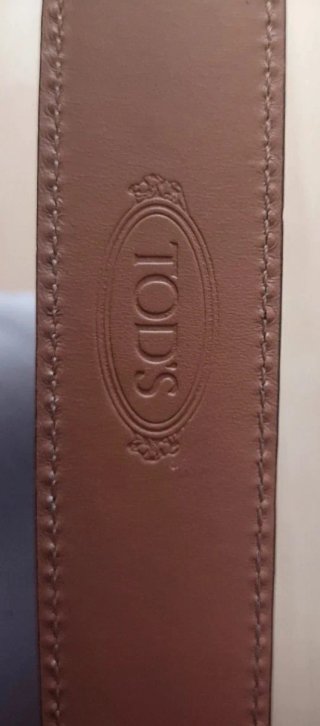 Cinturón Tod's Italiano Cuero Marrón oscuro.