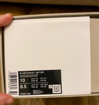 Nike Air Force 1 Made in Italy College Grey