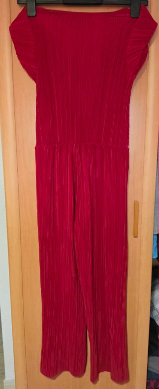 Mono H&M Rojo Plisado