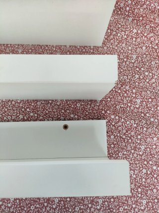 3 Estanterías Blancas de Madera Ikea 55cm