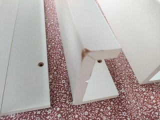 3 Estanterías Blancas de Madera Ikea 55cm