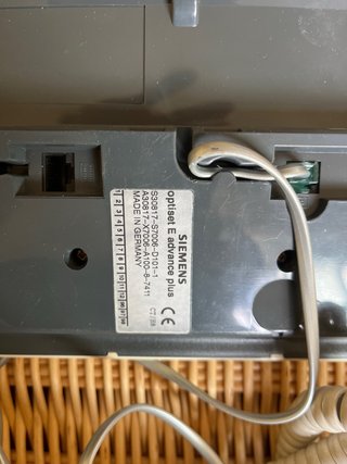 Teléfono fijo Telefónica beige