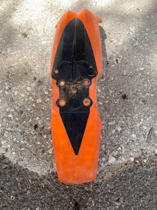 Plásticos KTM Motocross Enduro Blancos y Naranja