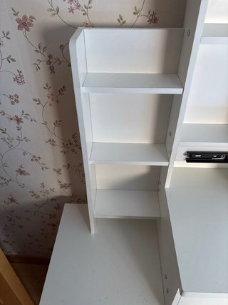 Tocador blanco con espejo LED
