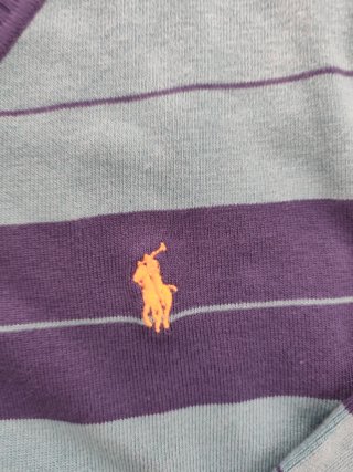 Jersey Polo Ralph Lauren rayas azul XL