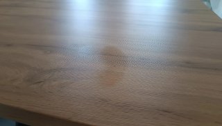 Mesa comedor madera y patas negras fija 160cmx80cm