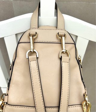 Zaino Michael Kors in pelle beige