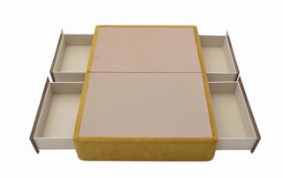 Cama canape tapizado 150x190 con 4 cajones