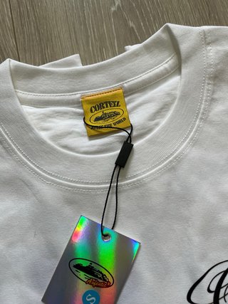 Camiseta Corteiz Heavy Write Off Signature Blanca