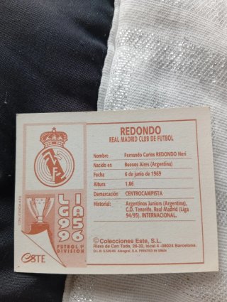 Cromos Redondo 95-96 96-97 97-98