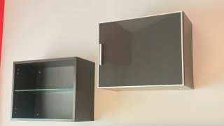 2 módulos colgantes + estantería
