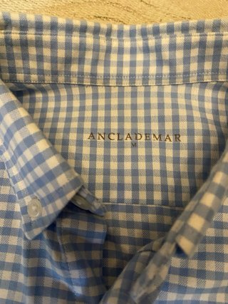 Camisa Ancla de Mar cuadros vichy azul