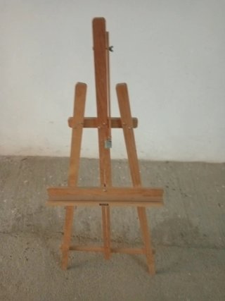 Caballete de pintor de madera
