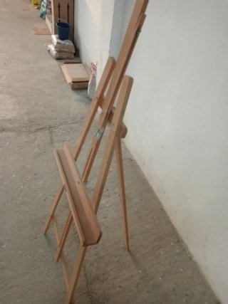 Caballete de pintor de madera