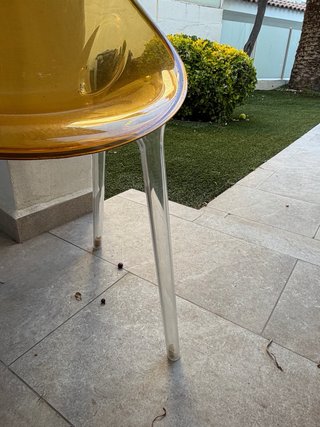 4 Sedie Kartell Trasparenti Gialle