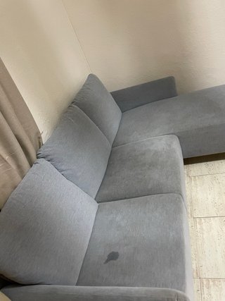 Sofá en L Ikea Gris Tela