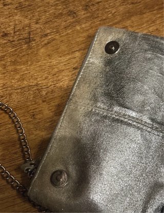 Bolso Brownie Plata Cadena