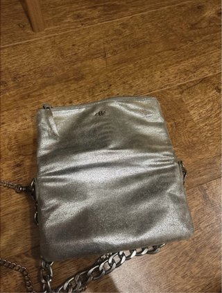 Bolso Brownie Plata Cadena