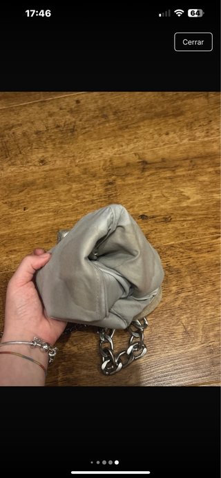 Bolso Brownie Plata Cadena