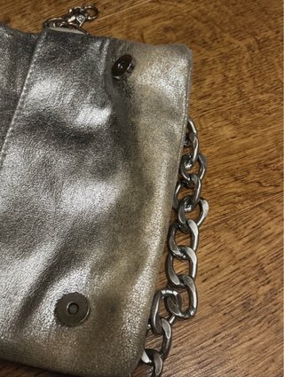 Bolso Brownie Plata Cadena