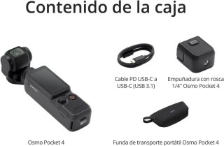 DJI Osmo Pocket 4, Pack Esencial cámara