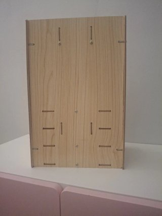 Organizador escritorio madera cajón