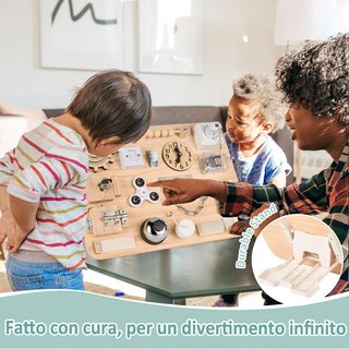 Lavagna Montessori Busy Board Giocattolo GE054