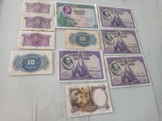 Lote Billetes Antiguos Pesetas España