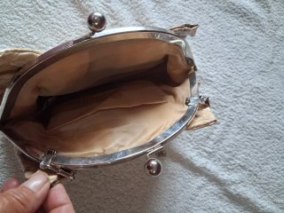 Bolso de mano mujer beige y marrón